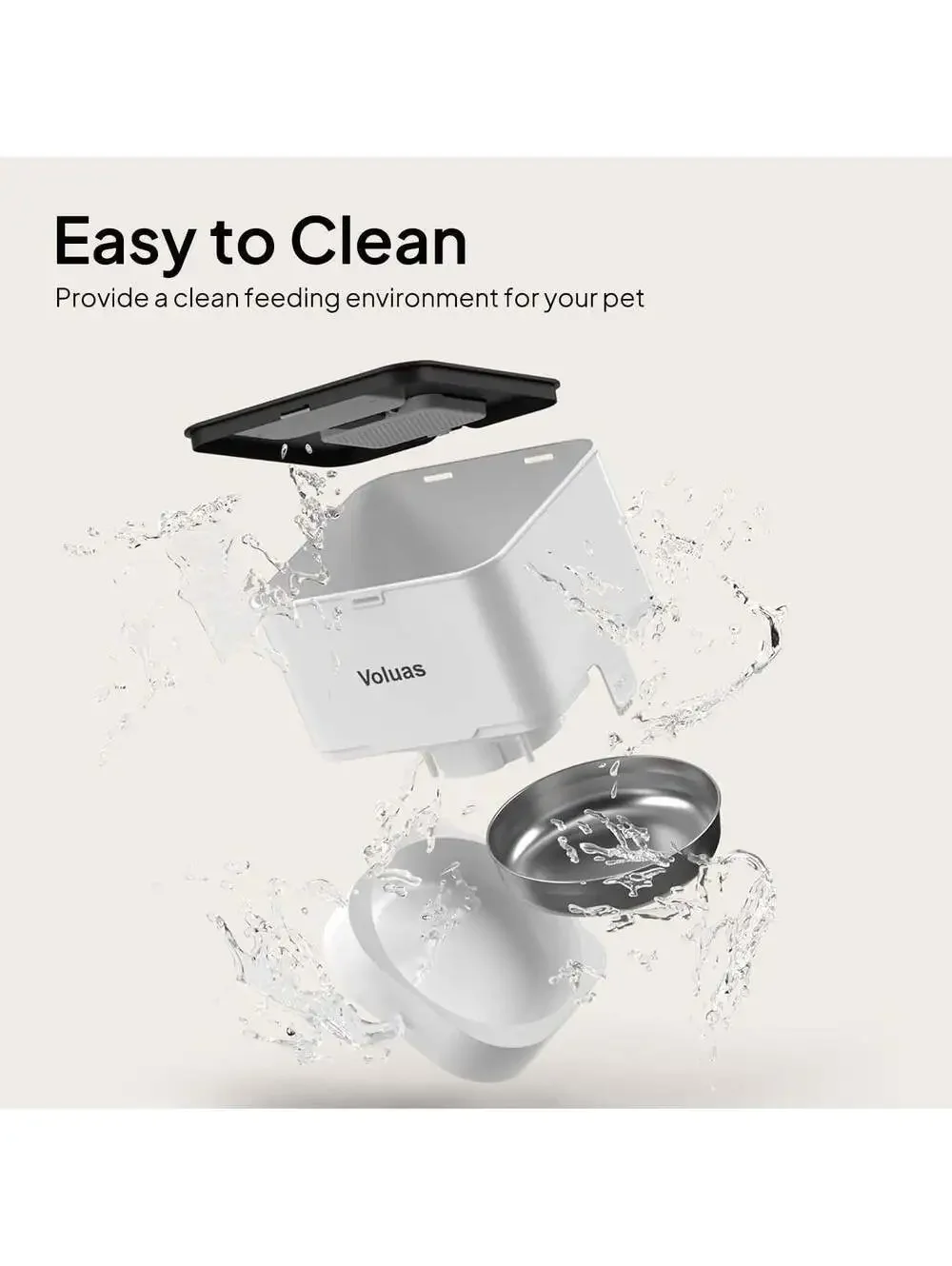 Automatic Cat Feeder 4L Timed Dry Food Dispenser for Cats & Dogs